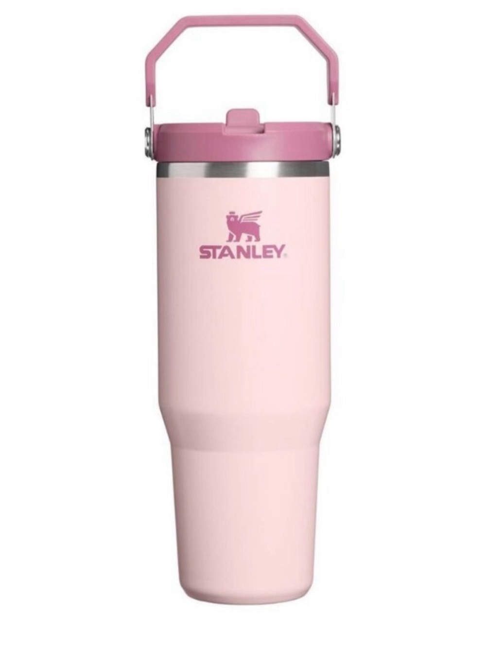 Dogwood Pink Stanley 30 oz Flip Straw Tumbler 30oz top handle cowgirl hat New